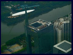 View of Pearl River and CC Tower in Zhujiang New Town from Four Seasons/IFC.